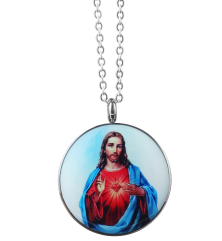 Аромакулон Christ эмалевый с цепочкой фото